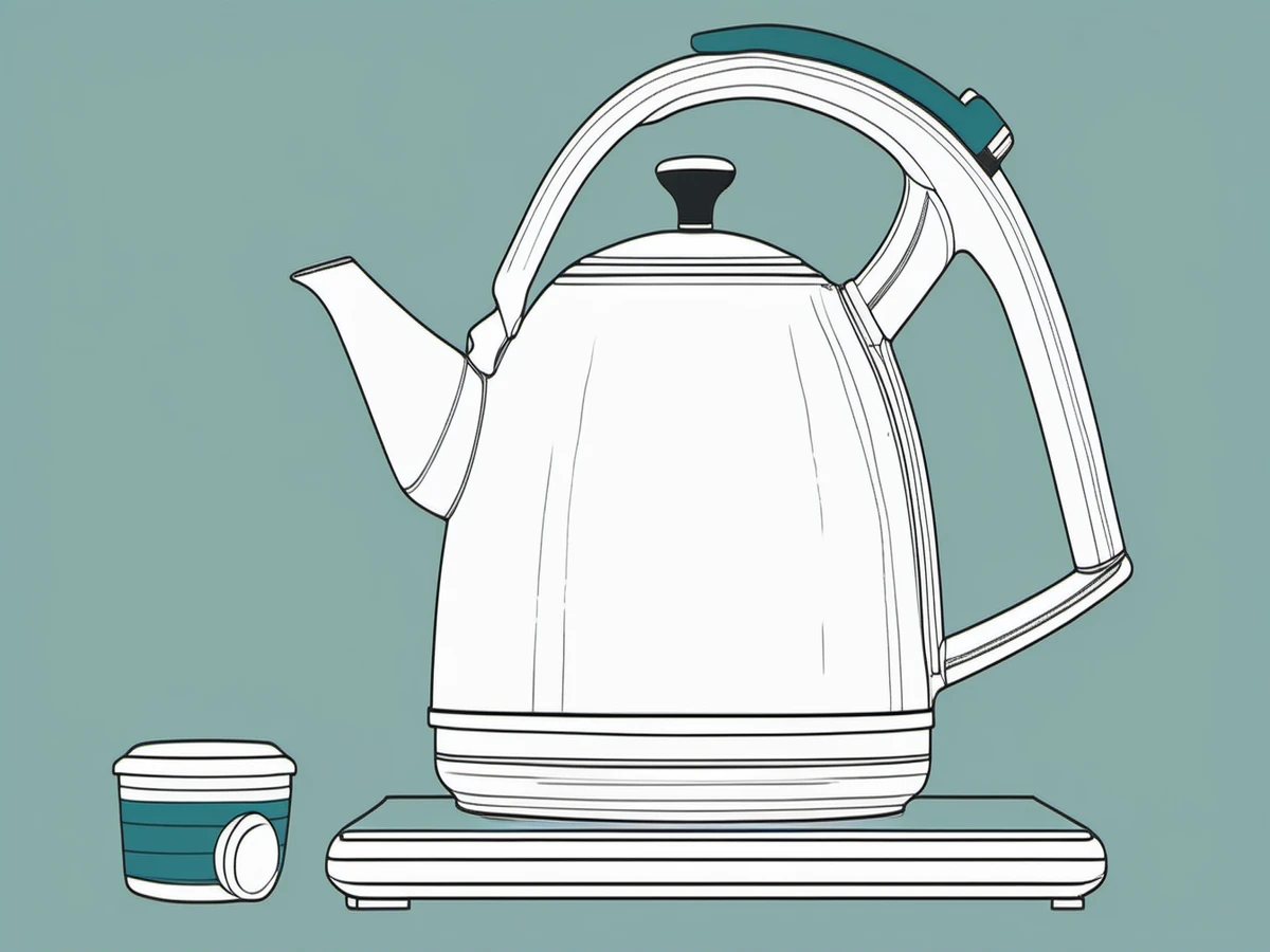 Electric kettle component diagram